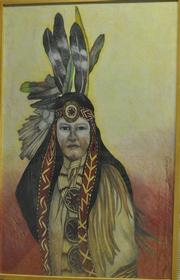 "Native American" Pastel by Paricia Wyatt 180//280